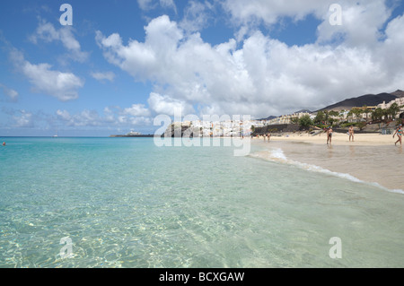 Beach in Morro Jable, Canary Island Fuerteventura, Spain Stock Photo