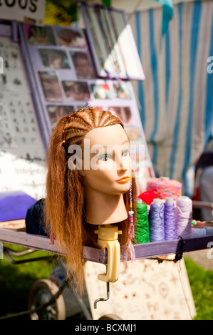 Mannequin with hair braiding hi-res stock photography and images