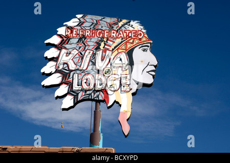 The Kiva Lodge Motel in Mesa Stock Photo