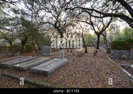 Micanopy historic cemetery Micanopy Florida Stock Photo