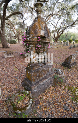 Micanopy historic cemetery Micanopy Florida Stock Photo