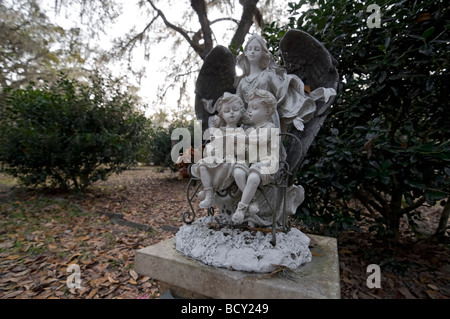 Micanopy historic cemetery Micanopy Florida Stock Photo