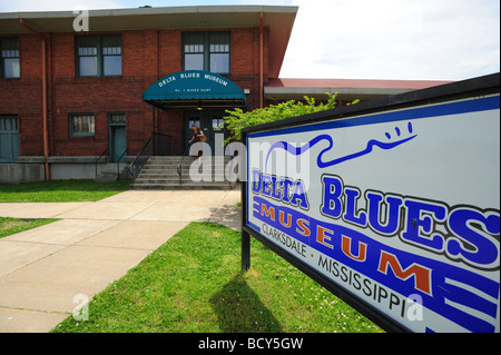 USA Mississippi Clarksdale exterior of the Delta Blues Museum muddy waters Stock Photo