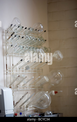 Glass Beakers Stock Photo