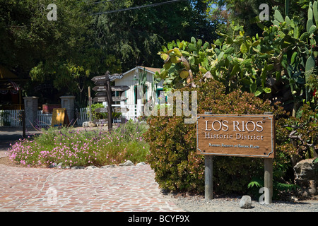 The Los Rios Historic District, San Juan Capistrano, California, USA Stock Photo