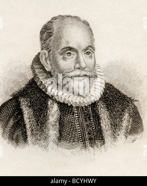 Jacobus Arminius, 1560 - 1609, aka Jakob Harmenszoon, Jacob Arminius or James Arminius.  Dutch theologian. Stock Photo