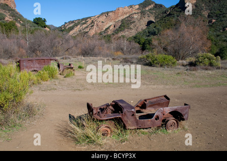 Old Mash (television Series) location set, Malibu Creek State Park, Santa Monica Mountains, California, USA Stock Photo