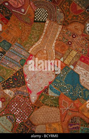 Indian Patchwork Cloth Stock Photo