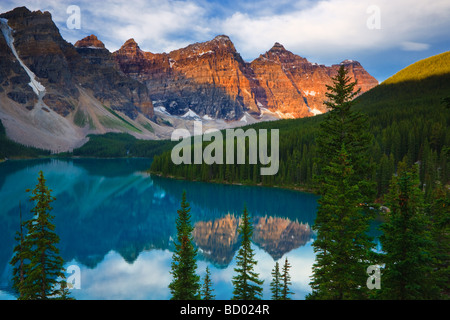 Moraine lake in Banff National Park, Alberta, Canada. Stock Photo