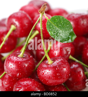 Cherries an object is on a white background Stock Photo