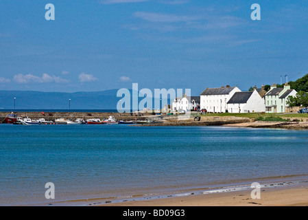 Telford House and harbour in Portmahomack Easter Ross Scotland Stock Photo