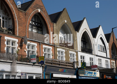 Buildings in Archway Road, Highgate, London Stock Photo