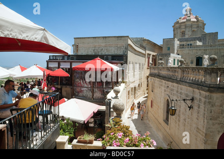 Fontanellas restaurant in Mdina, Malta Stock Photo