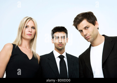 Portrait of three business persons. Stock Photo