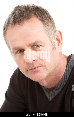 Portrait Of Middle Aged Man Stock Photo
