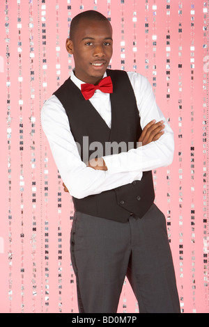 Young Man Dressed In Suit Stock Photo