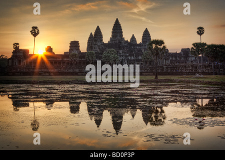 Angkor Wat in Cambodia Stock Photo