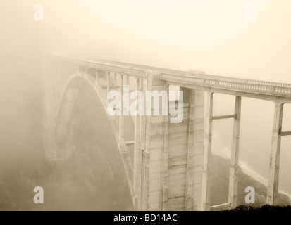 Bixby Creek Bridge Big Sur coast California Stock Photo