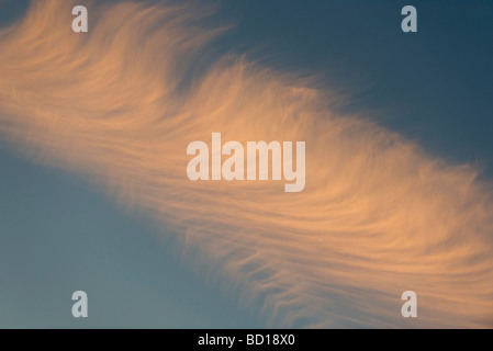 Sky with cirrus clouds Stock Photo