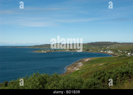 Looking down on Loch Ewe from above Aulbea Ross & Cromarty Highland Scotland Stock Photo