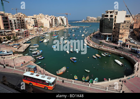 Spinola Bay, St Julian's, Malta Stock Photo