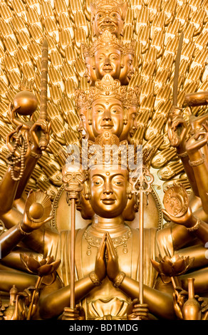 Statue of 'Buddha with one million eyes and one million hands', Long Son Pagoda (Chua Long Son), Nha Trang, Vietnam Stock Photo