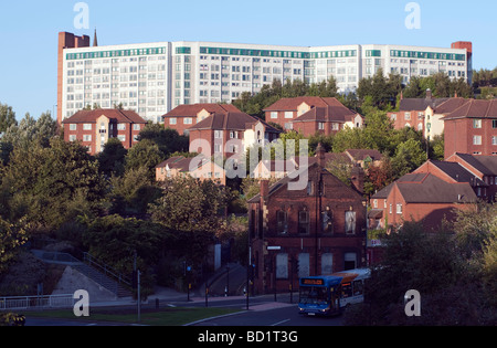 High rise apartments and residential buildings in Sheffield Stock Photo