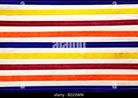 detail of colorful stripy lines Stock Photo