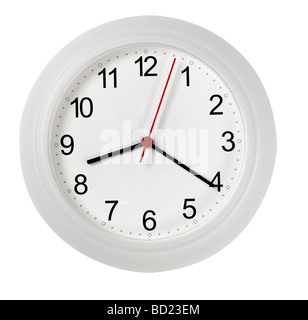 white wall clocks Clock Stock Photo