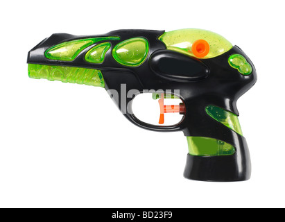 Green and black water gun Stock Photo
