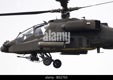 Fairford Airshow Sunday 2009 Westland Apache AH-64 Longbow Army Air Corps Middle Wallop The Blue Eagles Stock Photo