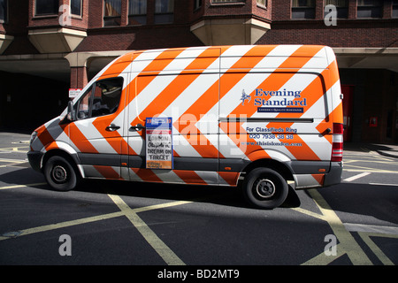 Evening Standard delivery van, London Stock Photo