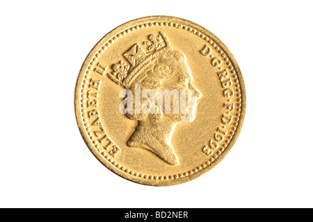 one pound coin Stock Photo