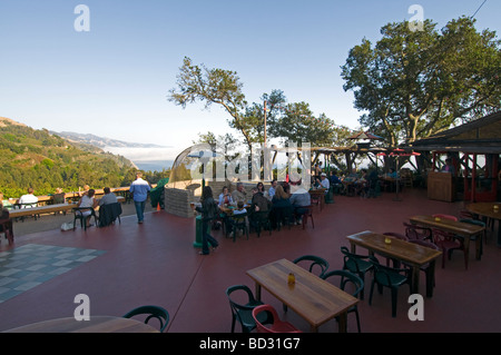 Nepenthe restaurant overlooking  Big Sur California coast Stock Photo