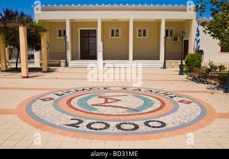 Town square at Sami on the Greek island of Kefalonia Greece GR Stock Photo