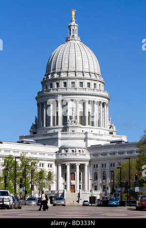 Wisconsin State Capitol building in Madison Wisconsin USA  Stock Photo