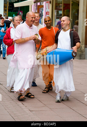 Hare Krishna followers Stock Photo