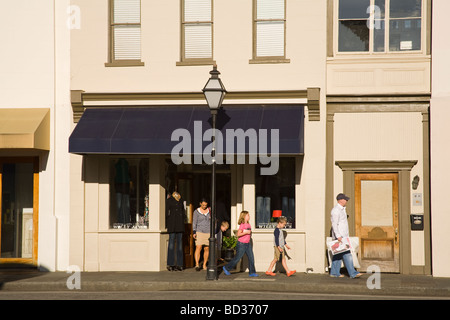 Stores on King Street Charleston South Carolina USA Stock Photo