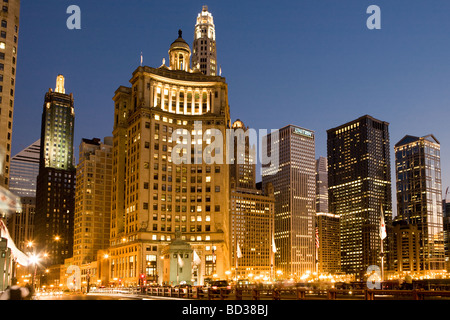 North end of The Loop Chicago Illinois Stock Photo