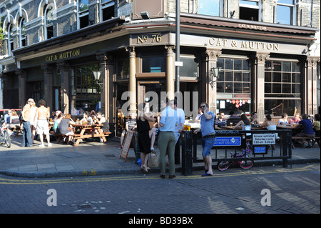 Cat and Mutton pub on Broadway Market Hackney London Stock Photo