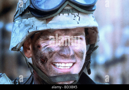 BLACK HAWK DOWN    2001 Columbia film with Ewan McGregor  as Ranger Spec Grimes Stock Photo