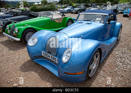 Morgan Aero Super Sports motor car at centenary celebrations Cheltenham Racecourse UK August 2009 Stock Photo