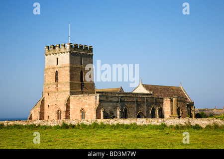 St Aidens Church Bamburgh Northumberland England Stock Photo