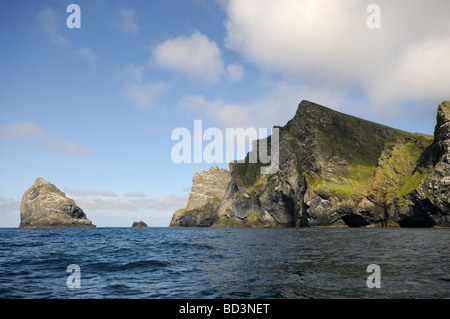 The island of Boreway in the St Kilda archipelago off the coast of north west Scotland Stock Photo