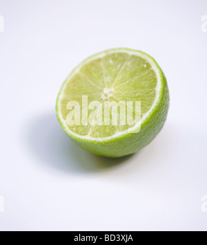 half a lime Stock Photo
