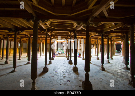 Inside the Juma Mosque in Khiva Uzbekistan Stock Photo