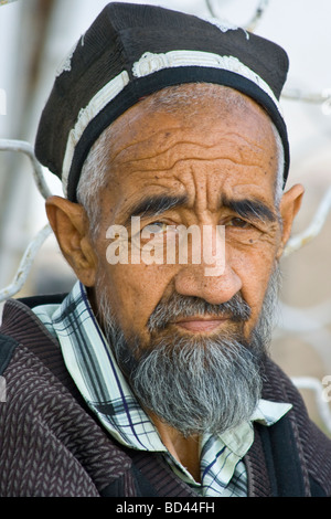 Uzbek Man on the Road from Dushanbe to Khorog Tajikistan Stock Photo