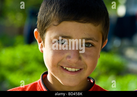 Portrait of a Young Tajik Boy in Ishkashim Tajikistan Stock Photo