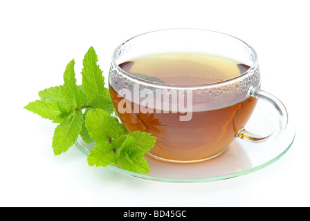 Tee Pfefferminze tea Peppermint 03 Stock Photo