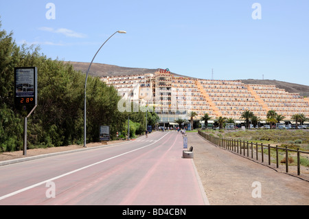 Promenade in Jandia Playa, Canary Island Fuerteventura, Spain Stock Photo